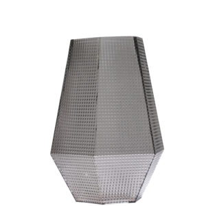 Crystal pyramid light grey medium