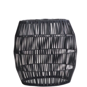 Woven black site table