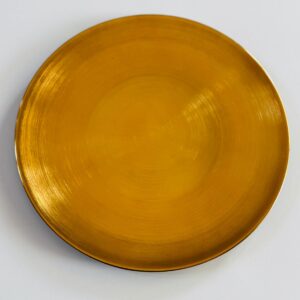 Gold ceramic plate